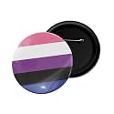 dhcrafts Pin Badge Multicolor Pride day &amp; LGBTQ Flags Glossy Finish Design Pack of 1 (58mm)