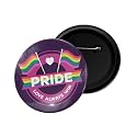 dhcrafts Pin Badge Multicolor Pride day &amp; LGBTQ Flags Glossy Finish Design Pack of 1 (58mm)