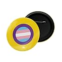 dhcrafts Pin Badge Multicolor Pride day &amp; LGBTQ Flags Glossy Finish Design Pack of 1 (58mm)