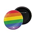 dhcrafts Pin Badge Multicolor Pride day &amp; LGBTQ Flags Glossy Finish Design Pack of 1 (58mm)