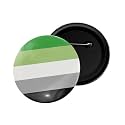 dhcrafts Pin Badge Multicolor Pride day &amp; LGBTQ Flags Glossy Finish Design Pack of 1 (58mm)