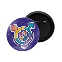 dhcrafts Pin Badge Multicolor Pride day &amp; LGBTQ Flags Glossy Finish Design Pack of 1 (58mm)