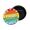 dhcrafts Pin Badge Multicolor Pride day &amp; LGBTQ Flags Glossy Finish Design Pack of 1 (58mm)