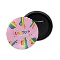 dhcrafts Pin Badge Multicolor Pride day &amp; LGBTQ Flags Glossy Finish Design Pack of 1 (58mm)