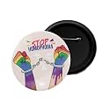 dhcrafts Pin Badge Multicolor Pride day &amp; LGBTQ Flags Glossy Finish Design Pack of 1 (58mm)