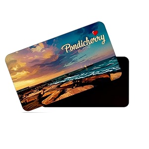 dhcrafts rectangular rubber fridge magnetmagnetic card multicolor tamil nadu pndicherry d1 design pack of 1 86cm x 54cm