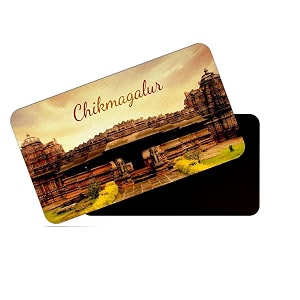 dhcrafts rectangular rubber fridge magnetmagnetic card multicolor karnataka chikmangalur d3 design pack of 1 86cm x 54cm