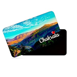 dhcrafts rectangular rubber fridge magnetmagnetic card multicolor uttarakhand chakrata design pack of 1 86cm x 54cm