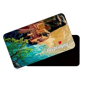 dhcrafts rectangular rubber fridge magnetmagnetic card multicolor uttarakhand devprayag design pack of 1 86cm x 54cm