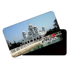 dhcrafts rectangular rubber fridge magnetmagnetic card multicolor punjab kiratpur design pack of 1 86cm x 54cm