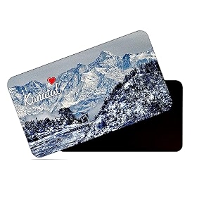 dhcrafts rectangular rubber fridge magnetmagnetic card multicolor uttarakhand kanatal design pack of 1 86cm x 54cm