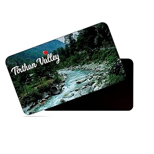dhcrafts rectangular rubber fridge magnetmagnetic card multicolor himachal pradesh tirthan valley d2 design pack of 1 86cm x 54cm