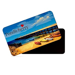 dhcrafts rectangular rubber fridge magnetmagnetic card multicolor tamil nadu pndicherry d4 design pack of 1 86cm x 54cm