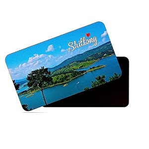 dhcrafts rectangular rubber fridge magnetmagnetic card multicolor meghalaya shillong design pack of 1 86cm x 54cm