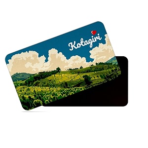 dhcrafts rectangular rubber fridge magnetmagnetic card multicolor tamil nadu kotagiri design pack of 1 86cm x 54cm