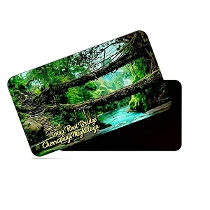 dhcrafts rectangular rubber fridge magnetmagnetic card multicolor meghalaya long root bridge cherapunji design pack of 1 86cm x 54cm