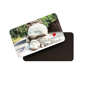 dhcrafts rectangular rubber fridge magnetmagnetic card multicolor chandigarh rock garden design pack of 1 86cm x 54cm