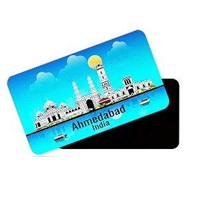 dhcrafts Rectangular Rubber Fridge Magnet Magnetic Card