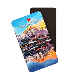 dhcrafts rectangular rubber fridge magnetmagnetic card multicolor himachal pradesh d1 design pack of 1 86cm x 54cm