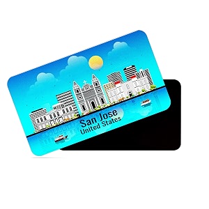 dhcrafts Rectangular Rubber Fridge Magnet Magnetic Card