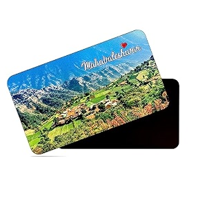 dhcrafts rectangular rubber fridge magnetmagnetic card multicolor maharashtra mahabaleshwar design pack of 1 86cm x 54cm