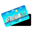 dhcrafts Rectangular Rubber Fridge MagnetMagnetic Card Blue