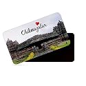 dhcrafts Rectangular Rubber Fridge Magnet/Magnetic Card Multicolor Karnataka Chikmangalur D3 Design Pack of 1 (8.6cm x 5.4cm)