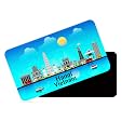 dhcrafts Rectangular Rubber Fridge MagnetMagnetic Card Blue