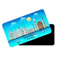dhcrafts Rectangular Rubber Fridge MagnetMagnetic Card Blue