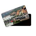 dhcrafts Rectangular Rubber Fridge Magnet/Magnetic Card Multicolor Croatia Lavsa Design Pack of 1 (8.6cm x 5.4cm)