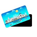 dhcrafts Rectangular Rubber Fridge MagnetMagnetic Card Blue