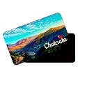 dhcrafts Rectangular Rubber Fridge Magnet/Magnetic Card Multicolor Uttarakhand Chakrata Design Pack of 1 (8.6cm x 5.4cm)