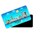 dhcrafts Rectangular Rubber Fridge MagnetMagnetic Card Blue