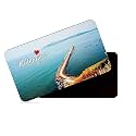 dhcrafts Rectangular Rubber Fridge Magnet/Magnetic Card Multicolor Maharashtra Ratnagiri Design Pack of 1 (8.6cm x 5.4cm)