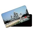 dhcrafts Rectangular Rubber Fridge Magnet/Magnetic Card Multicolor Punjab Kiratpur Design Pack of 1 (8.6cm x 5.4cm)