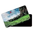 dhcrafts Rectangular Rubber Fridge Magnet/Magnetic Card Multicolor Karnataka Chikmangalur D7 Design Pack of 1 (8.6cm x 5.4cm)