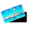 dhcrafts Rectangular Rubber Fridge MagnetMagnetic Card Blue