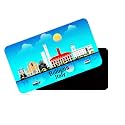 dhcrafts Rectangular Rubber Fridge MagnetMagnetic Card Blue