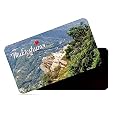 dhcrafts Rectangular Rubber Fridge Magnet/Magnetic Card Multicolor Uttarakhand Mukteshwar D2 Design Pack of 1 (8.6cm x 5.4cm)