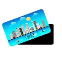dhcrafts Rectangular Rubber Fridge MagnetMagnetic Card Blue