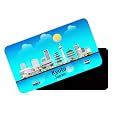 dhcrafts Rectangular Rubber Fridge MagnetMagnetic Card Blue