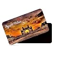 dhcrafts Rectangular Rubber Fridge Magnet/Magnetic Card Multicolor Karnataka Mysore Palace Design Pack of 1 (8.6cm x 5.4cm)