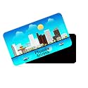 dhcrafts Rectangular Rubber Fridge MagnetMagnetic Card Blue