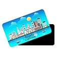 dhcrafts Rectangular Rubber Fridge MagnetMagnetic Card Blue