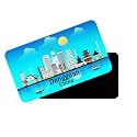 dhcrafts Rectangular Rubber Fridge MagnetMagnetic Card Blue