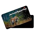 dhcrafts Rectangular Rubber Fridge Magnet/Magnetic Card Multicolor Jim Corbett National Park Uttarakhand Design Pack of 1 (8.6cm x 5.4cm)
