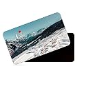 dhcrafts Rectangular Rubber Fridge Magnet/Magnetic Card Multicolor Uttarakhand Auli Design Pack of 1 (8.6cm x 5.4cm)