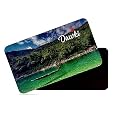 dhcrafts Rectangular Rubber Fridge Magnet/Magnetic Card Multicolor Meghalaya Dawki Design Pack of 1 (8.6cm x 5.4cm)