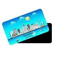 dhcrafts Rectangular Rubber Fridge MagnetMagnetic Card Blue
