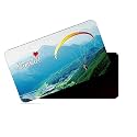 dhcrafts Rectangular Rubber Fridge Magnet/Magnetic Card Multicolor Maharashtra Kamshet Design Pack of 1 (8.6cm x 5.4cm)